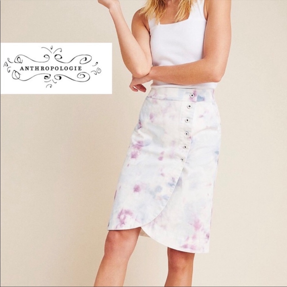 Anthropologie Size  tie-dyed tulip skirt